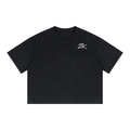 Unisex Boxy Drop Shoulder Crop T-Shirt