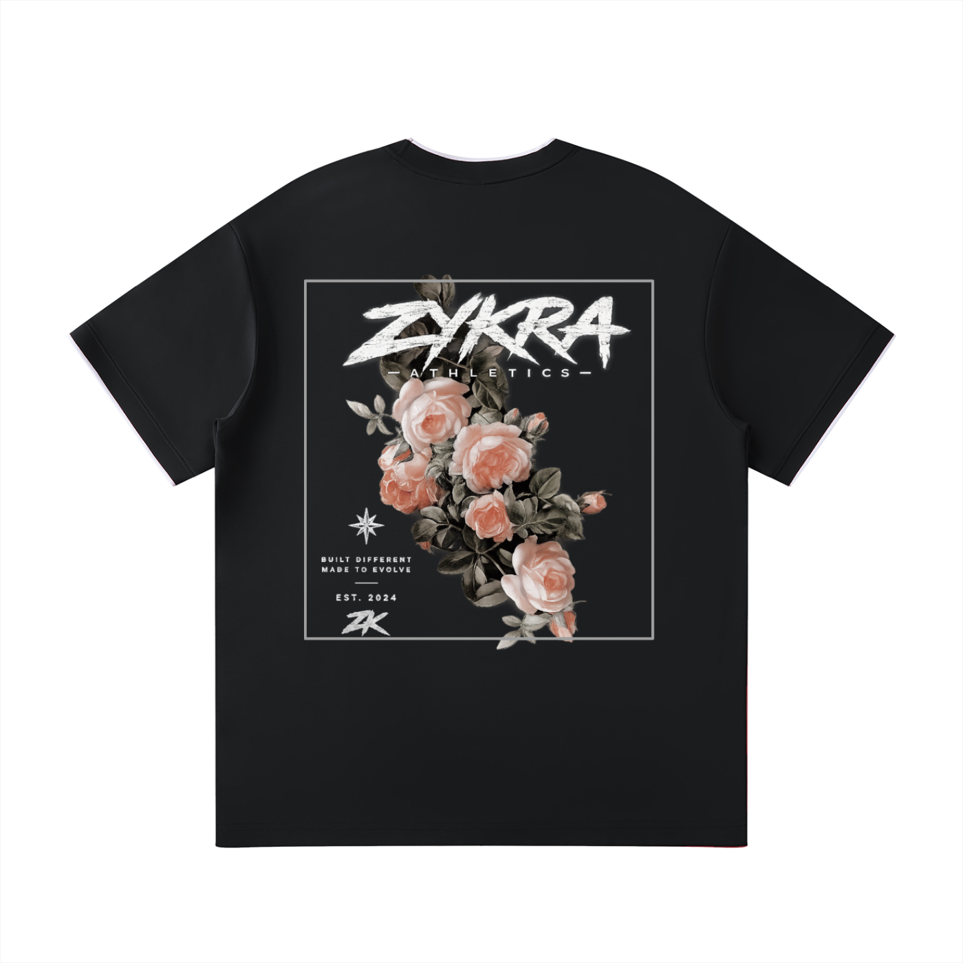 zykra,rose,tee,graphic,casual,streetwear,loose,oversized,comfortable,cotton,nylon,clothingbrand,clothes,shirt